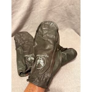 VTG 50’-60’s USAF Leather Flight Mittens Mil G-9105 Type N-2 Never Worn